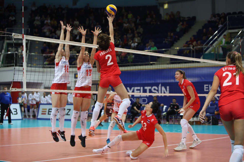 Женская сборная России по волейболу обыграла Турцию на Кубке Ельцина